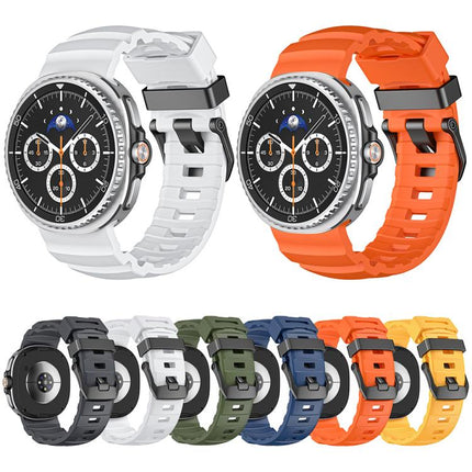 Wild Path Black Buckle Silicone Watch Band, For Samsung Galaxy Watch8 / Watch8 Classic - DealBuddy