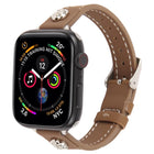 Rivet Camellia Skin Feel Microfiber Leather Watch Band