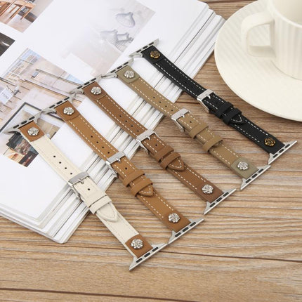 Rivet Camellia Skin Feel Microfiber Leather Watch Band