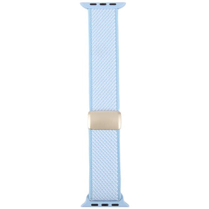 Twill Two Color Elastic Nylon Magnetic Buckle Watch Band, For Apple Watch 46mm / 49mm / 45mm / 44mm, For Apple Watch 42mm / 41mm / 40mm / 38mm - DealBuddy