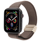 Twill Two Color Elastic Nylon Magnetic Buckle Watch Band