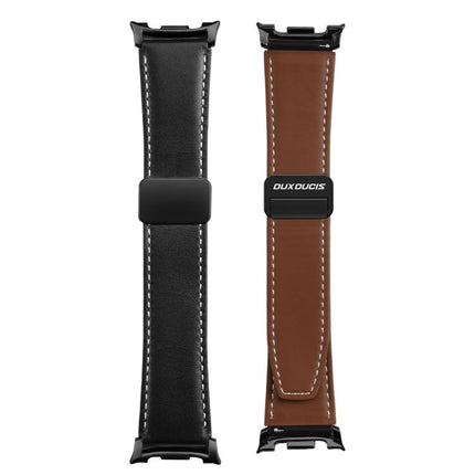 DUX DUCIS YA Series Magnetic Buckle Genuine Leather Watch Band, For Samsung Galaxy Watch8 / Watch8 Classic - DealBuddy