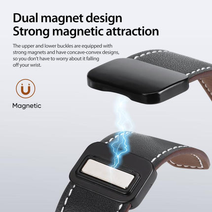 DUX DUCIS YA Series Magnetic Buckle Genuine Leather Watch Band, For Samsung Galaxy Watch8 / Watch8 Classic - DealBuddy