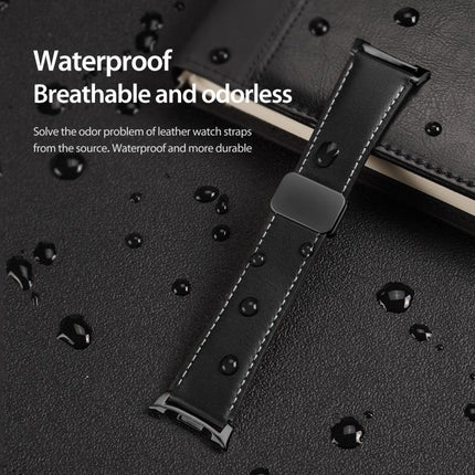 DUX DUCIS YA Series Magnetic Buckle Genuine Leather Watch Band, For Samsung Galaxy Watch8 / Watch8 Classic - DealBuddy