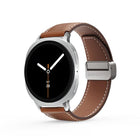 DUX DUCIS YA Series Magnetic Buckle Genuine Leather Watch Band, For Samsung Galaxy Watch8 / Watch8 Classic - DealBuddy