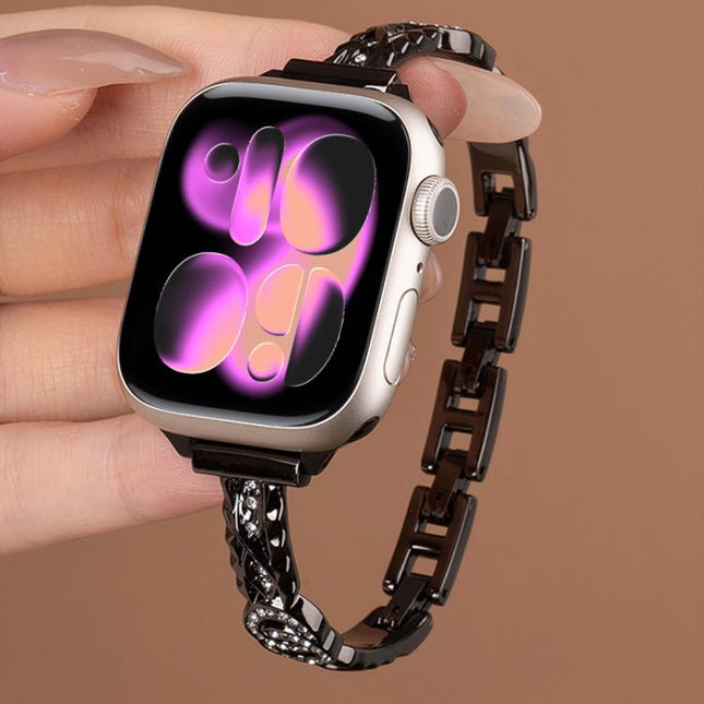 xDfind Thin Bracelet Diamond Metal Stainless Steel Watch Band - DealBuddy