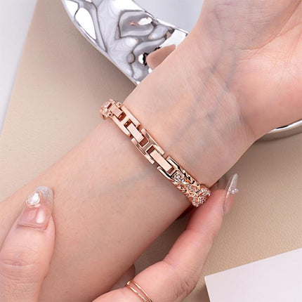 xDfind Thin Bracelet Diamond Metal Stainless Steel Watch Band, For Apple Watch 42 / 44 / 45 / 46 / 49mm, For Apple Watch 38 / 40 / 41 / S10 42mm - DealBuddy