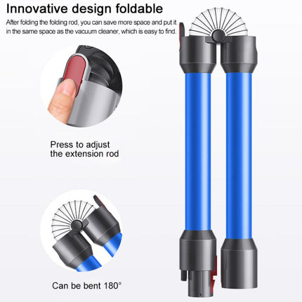 Metal Folding Extension Rod For Dyson V7 / V8 / V10 / V11 / V15 Vacuum Cleaner