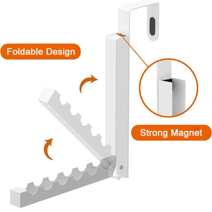 2pcs / Pack Heavy Duty Door Mounted Clothes Hanger Foldable Hook