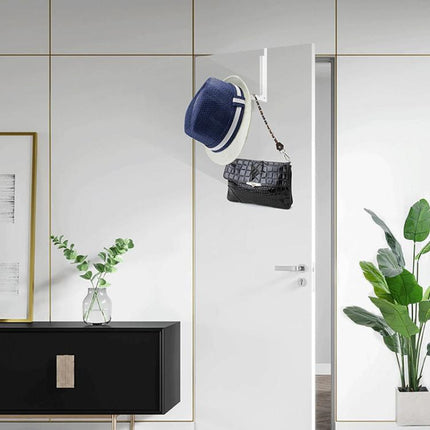 2pcs / Pack Heavy Duty Door Mounted Clothes Hanger Foldable Hook