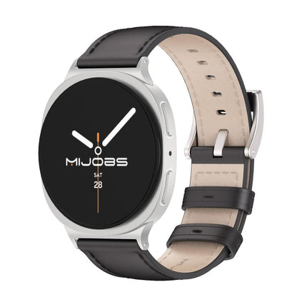 MIJOBS Genuine Leather Cowhide Watch Band