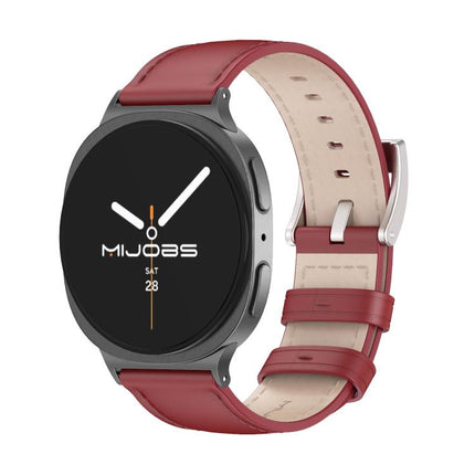 MIJOBS Genuine Leather Cowhide Watch Band