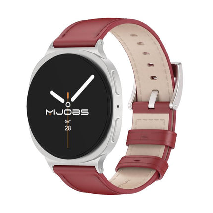 MIJOBS Genuine Leather Cowhide Watch Band