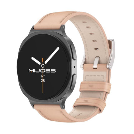 MIJOBS Genuine Leather Cowhide Watch Band