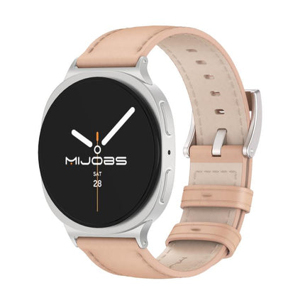 MIJOBS Genuine Leather Cowhide Watch Band