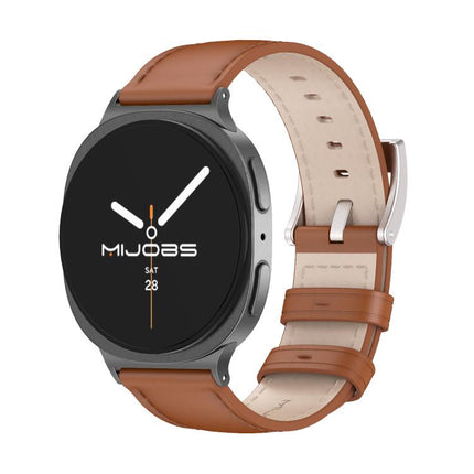 MIJOBS Genuine Leather Cowhide Watch Band