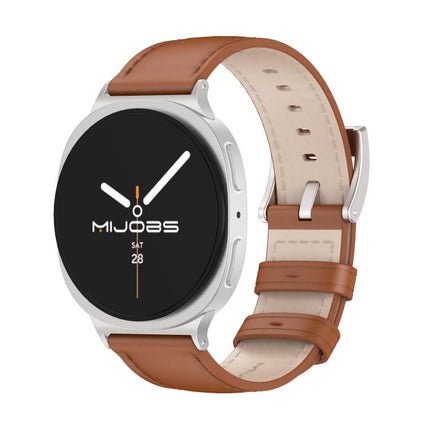 MIJOBS Genuine Leather Cowhide Watch Band, For Samsung Galaxy Watch8 / Watch8 Classic - DealBuddy