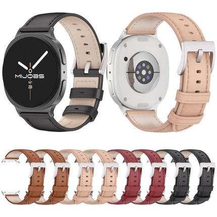 MIJOBS Genuine Leather Cowhide Watch Band