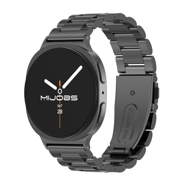 MIJOBS Three Beads Stainless Steel Watch Band
