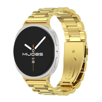 MIJOBS Three Beads Stainless Steel Watch Band
