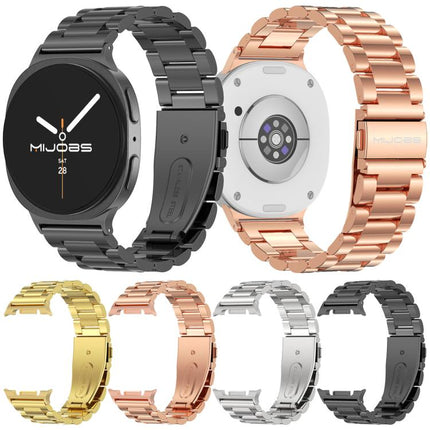 MIJOBS Three Beads Stainless Steel Watch Band, For Samsung Galaxy Watch8 / Watch8 Classic - DealBuddy