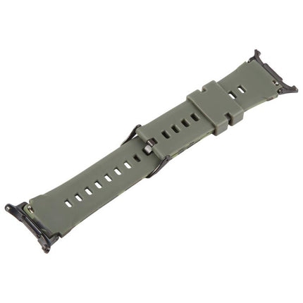 xDfind Black Connector Camouflage Print Silicone Watch Band, For Galaxy Watch Ultra2 2026 / 2025 / 1 2024, For Galaxy Watch9 / 8 / 8 Classic