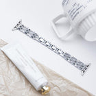 xDfind Flowing Swirls Diamond Metal Watch Band