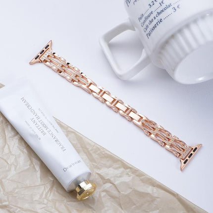 xDfind Flowing Swirls Diamond Metal Watch Band