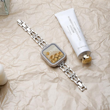 xDfind Flowing Swirls Diamond Metal Watch Band