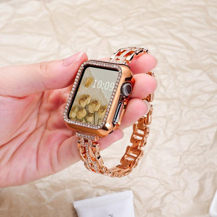 xDfind Flowing Swirls Diamond Metal Watch Band