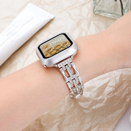 xDfind Flowing Swirls Diamond Metal Watch Band
