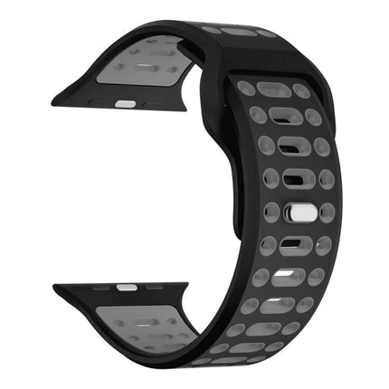 xDfind Two Color Silicone Sport Breathable Watch Band - DealBuddy
