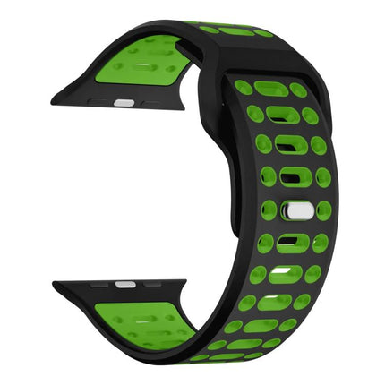 xDfind Two Color Silicone Sport Breathable Watch Band, For Apple Watch 46mm / 49mm / 45mm / 44mm - DealBuddy