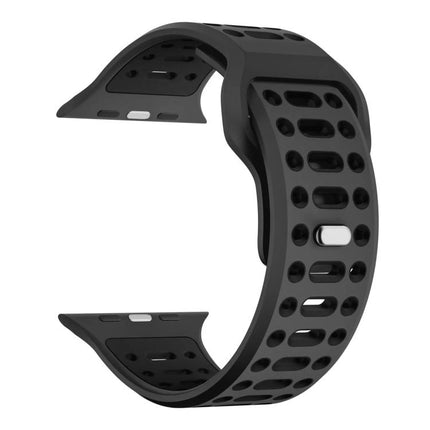 xDfind Two Color Silicone Sport Breathable Watch Band, For Apple Watch 46mm / 49mm / 45mm / 44mm - DealBuddy