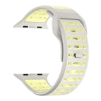 For Apple Watch 46mm / 49mm / 45mm / 44mm / Warm Grey+Lemon Yellow
