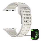 For Apple Watch 46mm / 49mm / 45mm / 44mm / Beige+Luminous