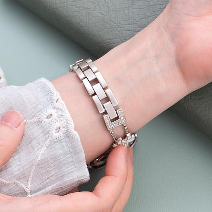 xDfind Bowknot Chain Bracelet Diamond Metal Watch Band