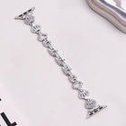 xDfind Crown Chain Bracelet Diamond Metal Watch Band