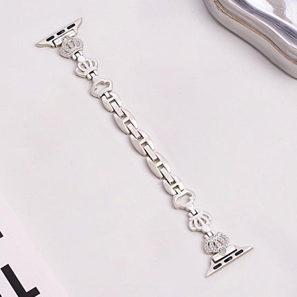 xDfind Crown Chain Bracelet Diamond Metal Watch Band