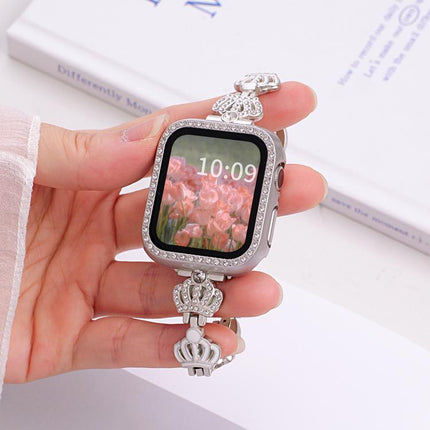 xDfind Crown Chain Bracelet Diamond Metal Watch Band