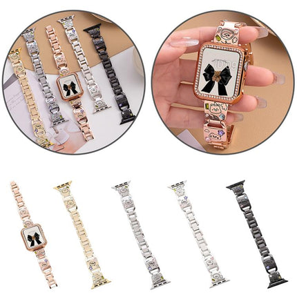 xDfind Happy Zoo Bracelet Diamond Metal Watch Band