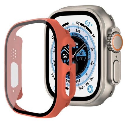 xDfind Tempered Glass Film Integrated PC Watch Cover, For Apple Watch Ultra 3 / 2 / 1 49mm, For Apple Watch Series 9 / 8 / 7 45mm, For Apple Watch Series 9 / 8 / 7 41mm, For Apple Watch Series 3 / 2 / 1 38mm - DealBuddy