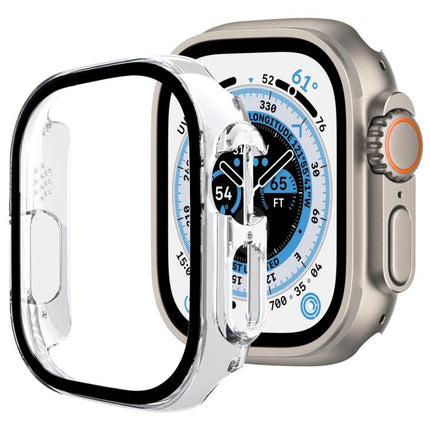 xDfind Tempered Glass Film Integrated PC Watch Cover, For Apple Watch Ultra 3 / 2 / 1 49mm, For Apple Watch Series 9 / 8 / 7 45mm, For Apple Watch Series 9 / 8 / 7 41mm, For Apple Watch Series 3 / 2 / 1 38mm - DealBuddy