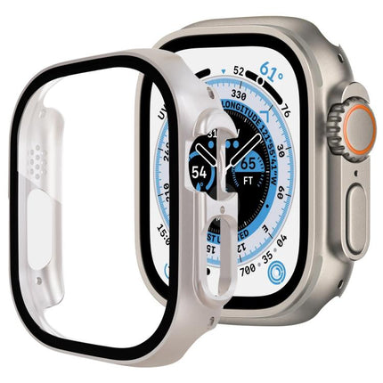 xDfind Tempered Glass Film Integrated PC Watch Cover, For Apple Watch Ultra 3 / 2 / 1 49mm, For Apple Watch Series 9 / 8 / 7 45mm, For Apple Watch Series 9 / 8 / 7 41mm, For Apple Watch Series 3 / 2 / 1 38mm - DealBuddy