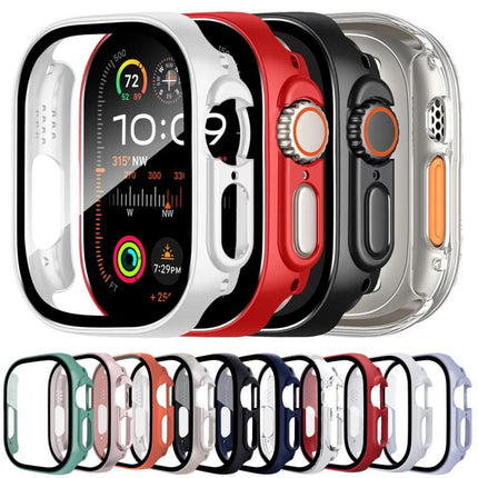 xDfind Tempered Glass Film Integrated PC Watch Cover, For Apple Watch Ultra 3 / 2 / 1 49mm, For Apple Watch Series 9 / 8 / 7 45mm, For Apple Watch Series 9 / 8 / 7 41mm, For Apple Watch Series 3 / 2 / 1 38mm - DealBuddy