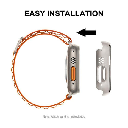 xDfind Tempered Glass Film Integrated PC Watch Cover, For Apple Watch Series 3 / 2 / 1 42mm - DealBuddy