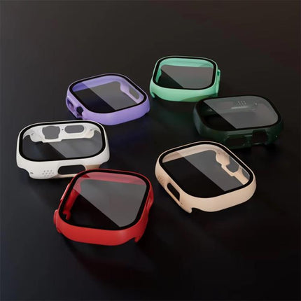 xDfind Tempered Glass Film Integrated PC Watch Cover, For Apple Watch Series 3 / 2 / 1 42mm - DealBuddy