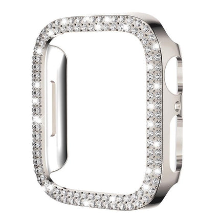 xDfind Double Row Diamond Hollow PC Watch Cover, For Apple Watch Series 6 / 5 / 4 / SE 44mm, For Apple Watch Series 6 / 5 / 4 / SE 40mm, For Apple Watch Series 11 46mm / 10 46mm, For Apple Watch Series 11 42mm / 10 42mm                                 ... - DealBuddy