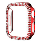 xDfind Double Row Diamond Hollow PC Watch Cover, For Apple Watch Series 9 / 8 / 7 45mm, For Apple Watch Series 9 / 8 / 7 41mm, For Apple Watch Series 3 / 2 / 1 38mm, For Apple Watch Series 3 / 2 / 1 42mm - DealBuddy