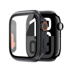 xDfind Change to Ultra 49mm Tempered Glass Film Integrated PC Watch Cover, For Apple Watch Series 6 / 5 / 4 / SE 44mm, For Apple Watch Series 9 / 8 / 7 45mm, For Apple Watch Series 9 / 8 / 7 41mm